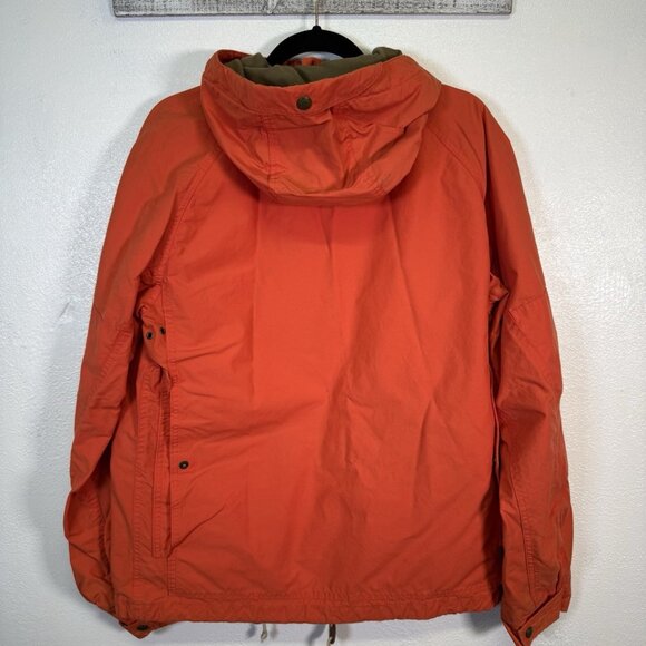 Polo Ralph Lauren Full Zip Oiled Cloth Orange Hooded Sport Jacket Medium Utility - Picture 2 of 16
